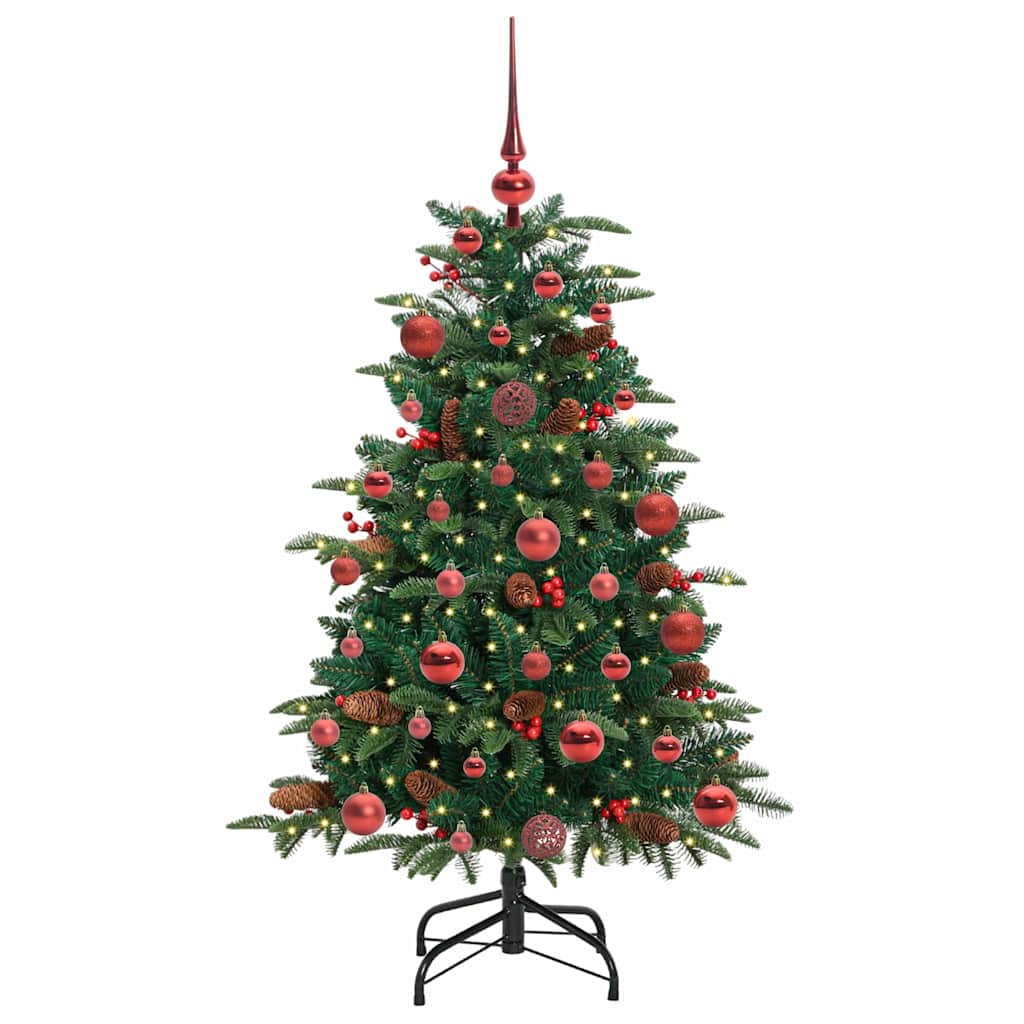Artificial Christmas Tree with LED Strip Lights Green 120 cm