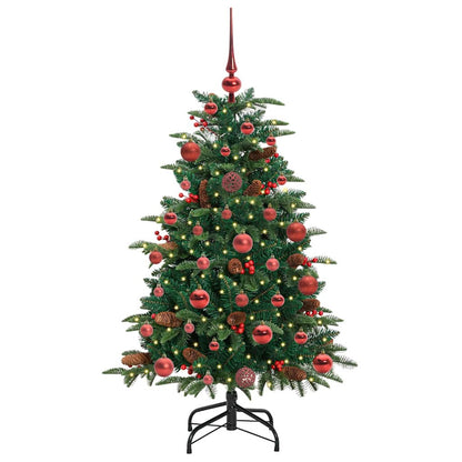 Artificial Christmas Tree with LED Strip Lights Green 120 cm
