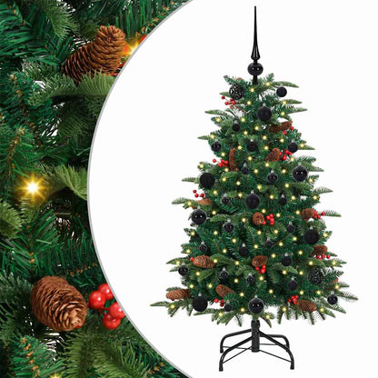 Artificial Christmas Tree with LED Strip Lights Green 120 cm
