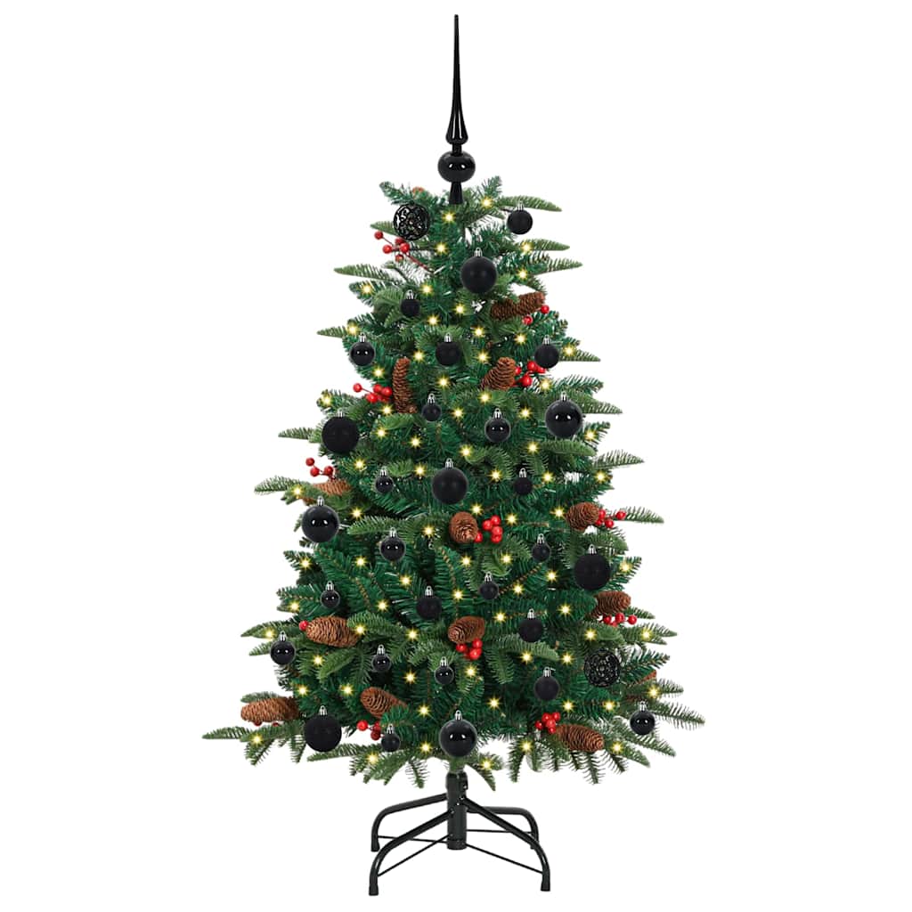Artificial Christmas Tree with LED Strip Lights Green 120 cm