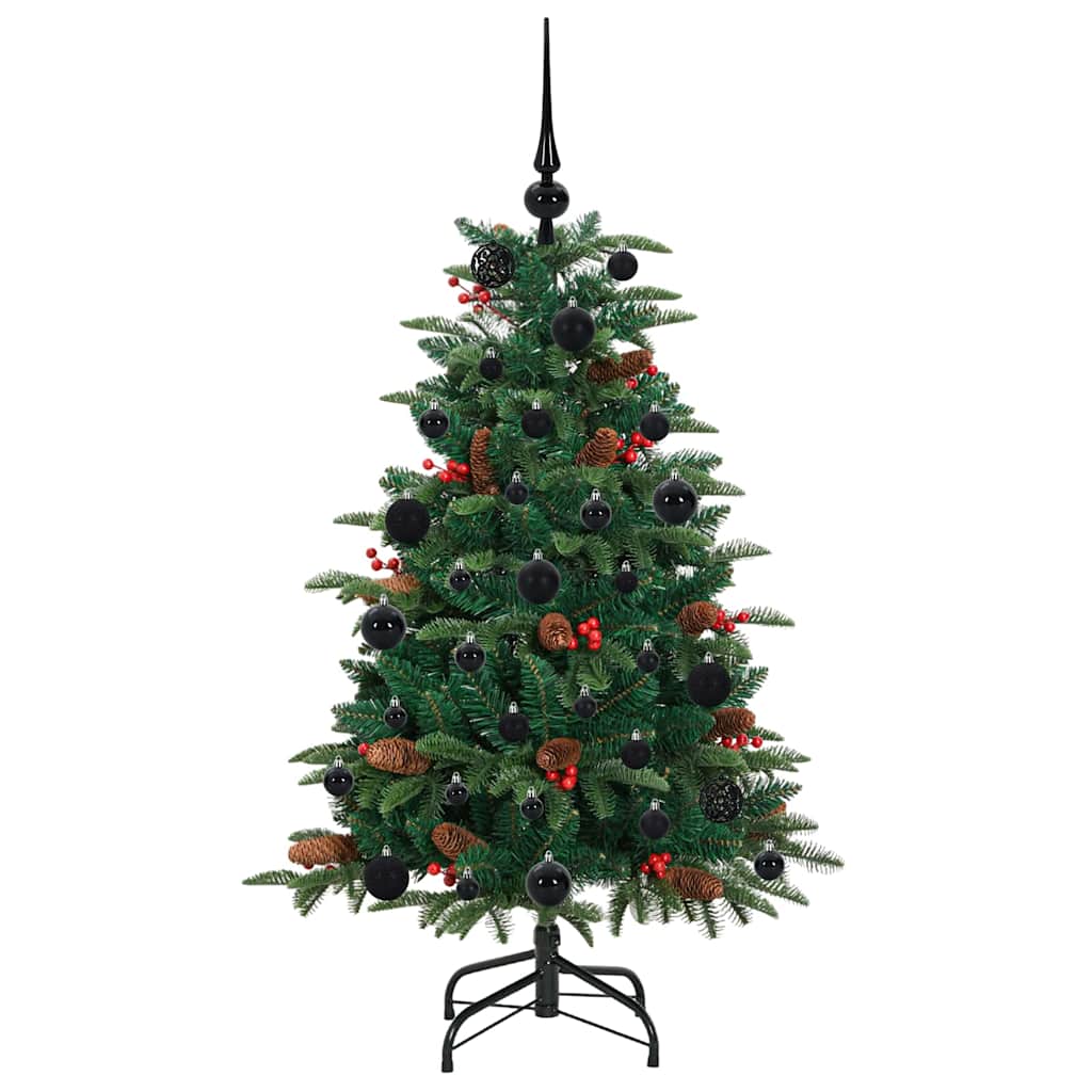Artificial Christmas Tree with LED Strip Lights Green 120 cm