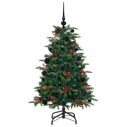 Artificial Christmas Tree with LED Strip Lights Green 120 cm