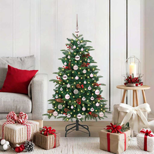 Artificial Christmas Tree with LED Strip Lights Green 120 cm
