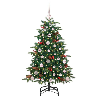 Artificial Christmas Tree with LED Strip Lights Green 120 cm
