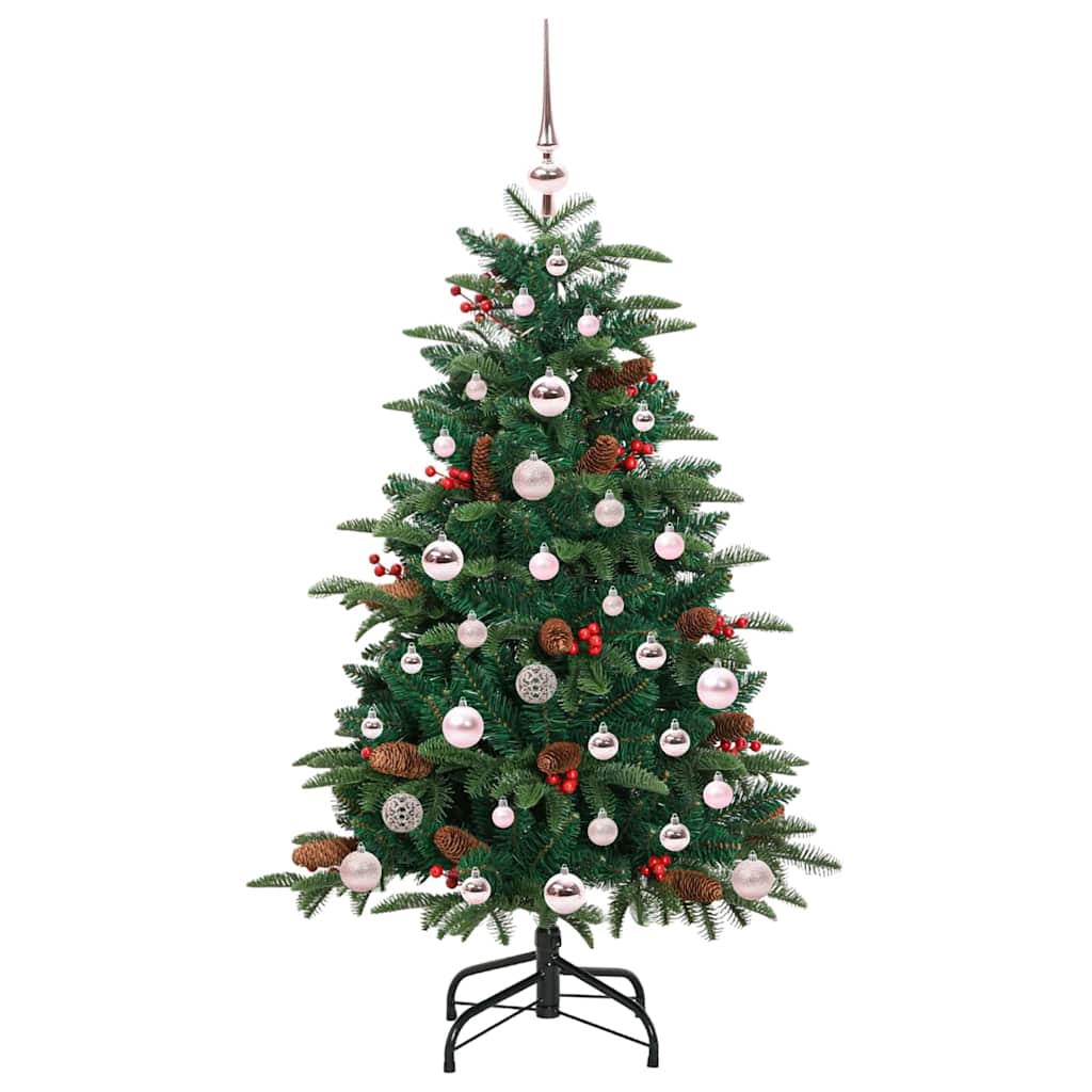 Artificial Christmas Tree with LED Strip Lights Green 120 cm