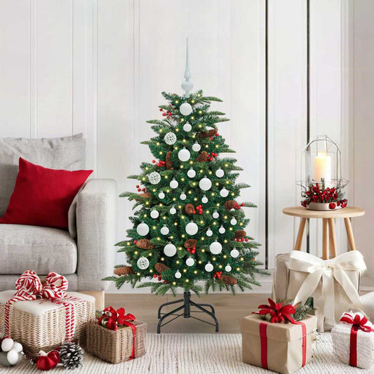 Artificial Christmas Tree with LED Strip Lights Green 120 cm