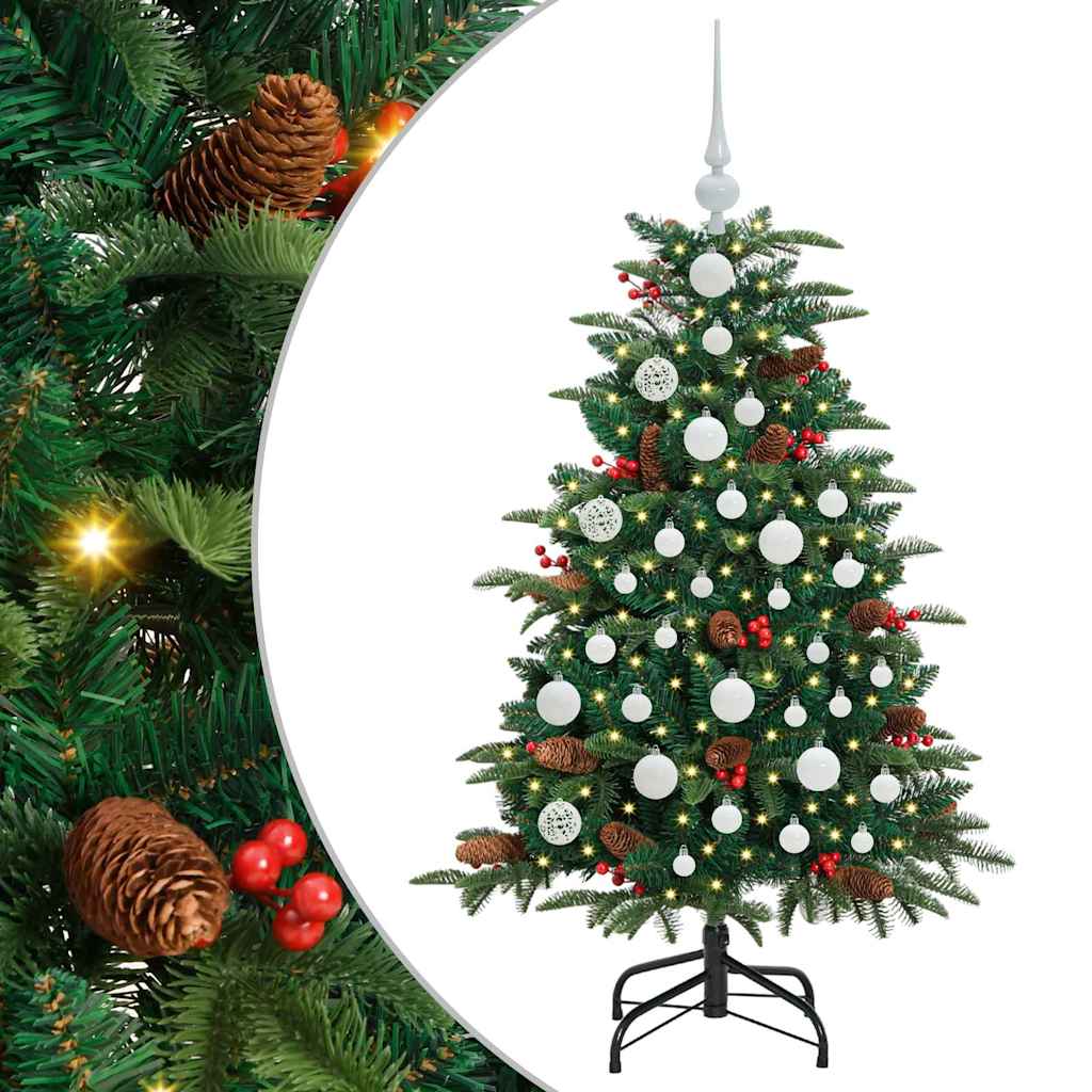 Artificial Christmas Tree with LED Strip Lights Green 120 cm