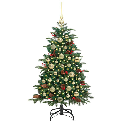 Artificial Christmas Tree with LED Strip Lights Green 120 cm