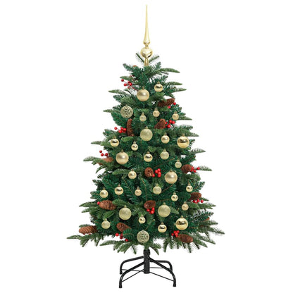 Artificial Christmas Tree with LED Strip Lights Green 120 cm