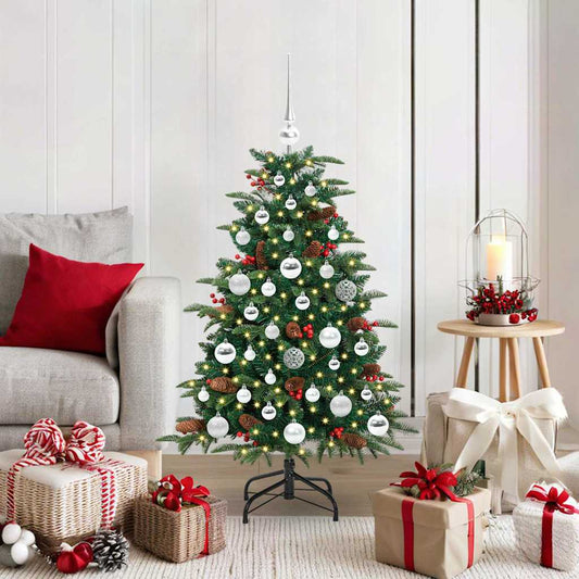 Artificial Christmas Tree with LED Strip Lights Green 120 cm