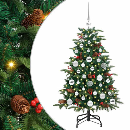 Artificial Christmas Tree with LED Strip Lights Green 120 cm