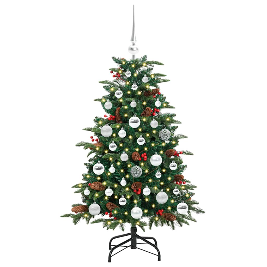 Artificial Christmas Tree with LED Strip Lights Green 120 cm
