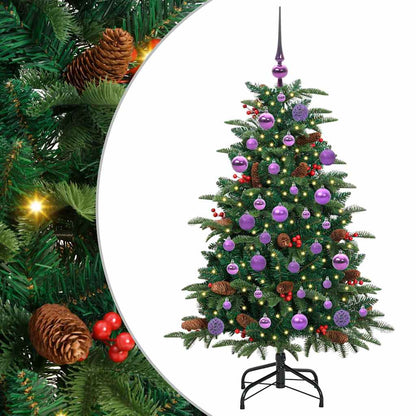 Artificial Christmas Tree with LED Strip Lights Green 120 cm