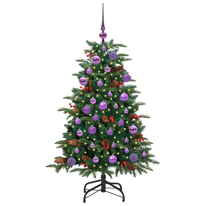 Artificial Christmas Tree with LED Strip Lights Green 120 cm