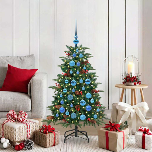 Artificial Christmas Tree with LED Strip Lights Green 120 cm