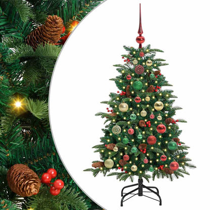 Artificial Christmas Tree with LED Strip Lights Green 120 cm