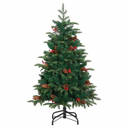 Artificial Christmas Tree with LED Strip Lights Green 120 cm