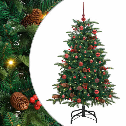 Artificial Christmas Tree with LED Strip Lights Green 150 cm