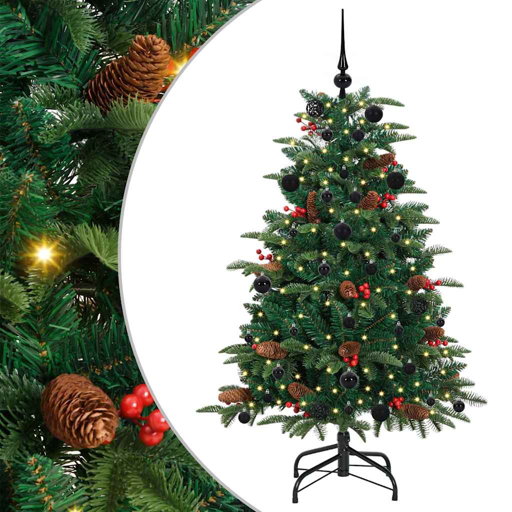 Artificial Christmas Tree with LED Strip Lights Green 150 cm