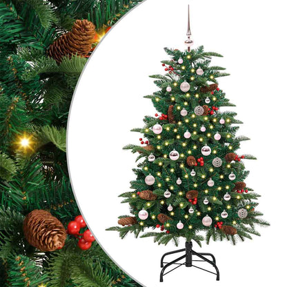 Artificial Christmas Tree with LED Strip Lights Green 150 cm