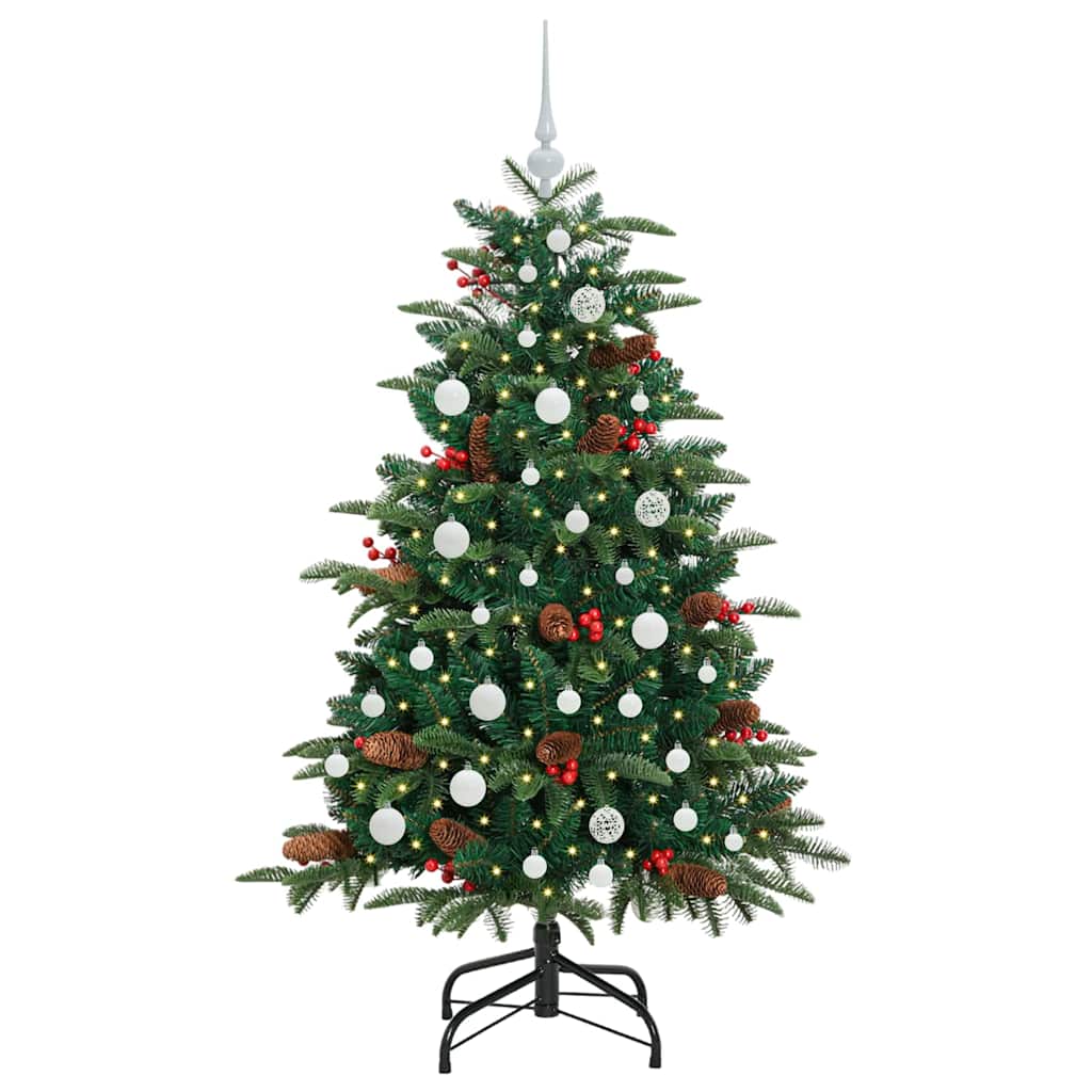Artificial Christmas Tree with LED Strip Lights Green 150 cm