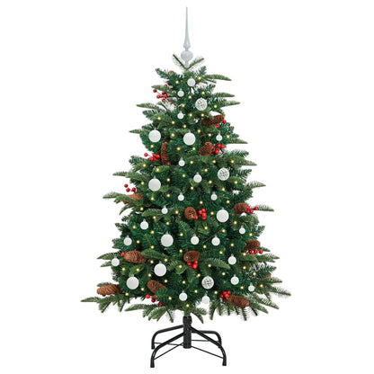 Artificial Christmas Tree with LED Strip Lights Green 150 cm