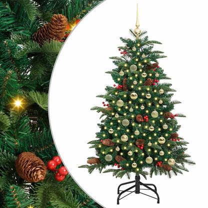 Artificial Christmas Tree with LED Strip Lights Green 150 cm