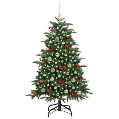 Artificial Christmas Tree with LED Strip Lights Green 150 cm