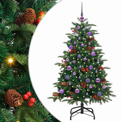Artificial Christmas Tree with LED Strip Lights Green 150 cm