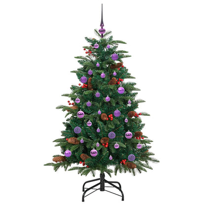 Artificial Christmas Tree with LED Strip Lights Green 150 cm