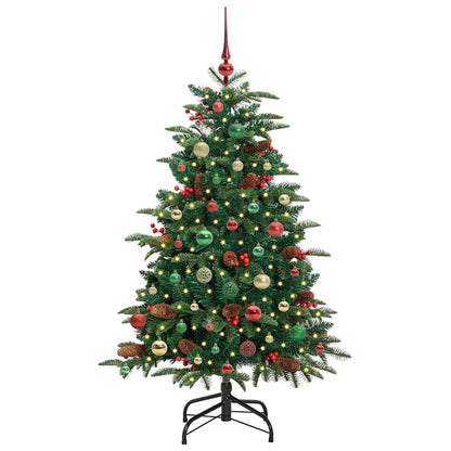 Artificial Christmas Tree with LED Strip Lights Green 150 cm