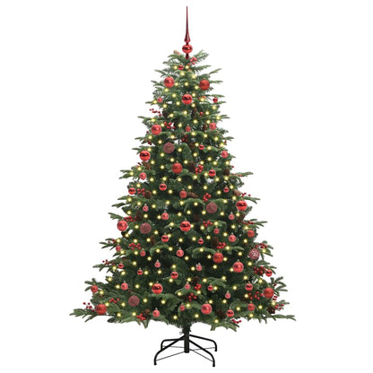 Artificial Christmas Tree with LED Strip Lights Green 180 cm