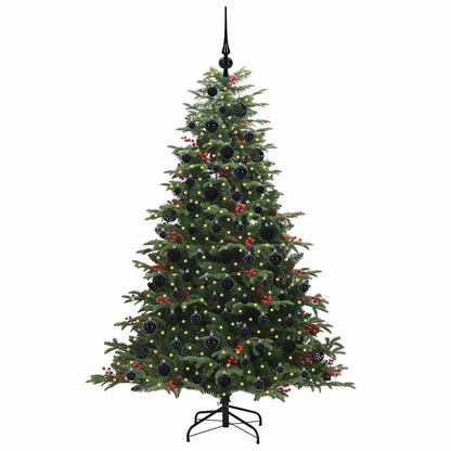 Artificial Christmas Tree with LED Strip Lights Green 180 cm