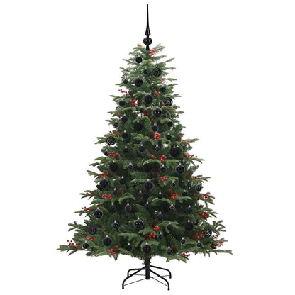 Artificial Christmas Tree with LED Strip Lights Green 180 cm