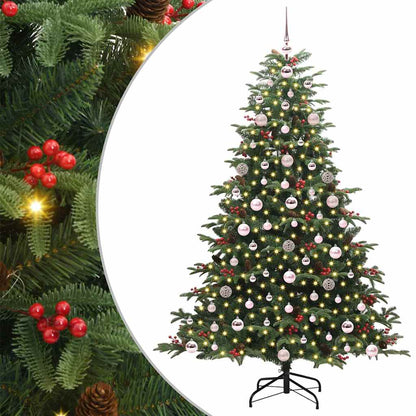 Artificial Christmas Tree with LED Strip Lights Green 180 cm