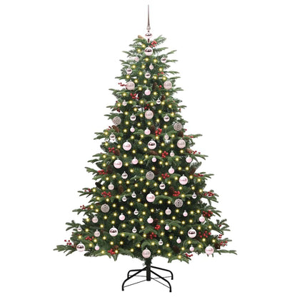 Artificial Christmas Tree with LED Strip Lights Green 180 cm