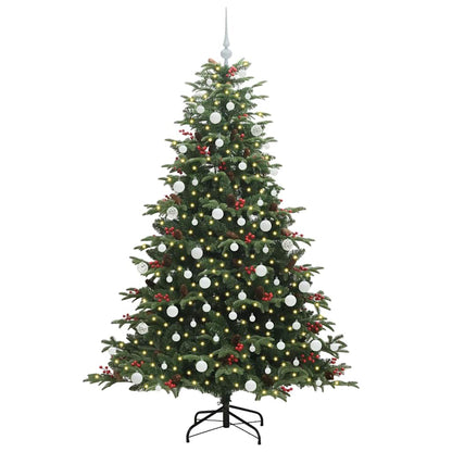 Artificial Christmas Tree with LED Strip Lights Green 180 cm