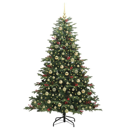 Artificial Christmas Tree with LED Strip Lights Green 180 cm