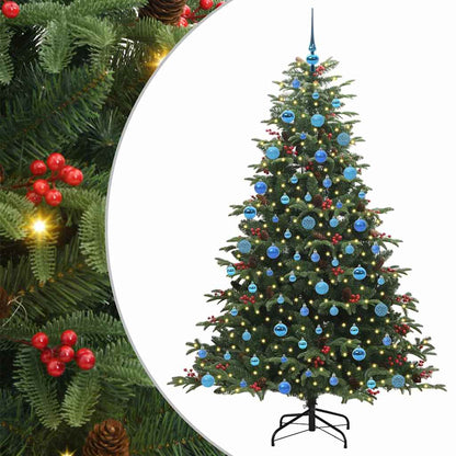 Artificial Christmas Tree with 300 LEDs with Stand Green 180 cm