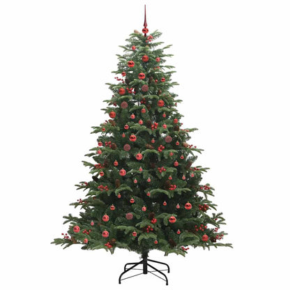 Artificial Christmas Tree with LED Strip Lights Green 210 cm