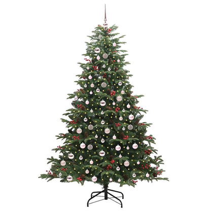 Artificial Christmas Tree with LED Strip Lights Green 210 cm