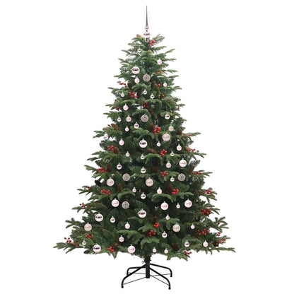 Artificial Christmas Tree with LED Strip Lights Green 210 cm