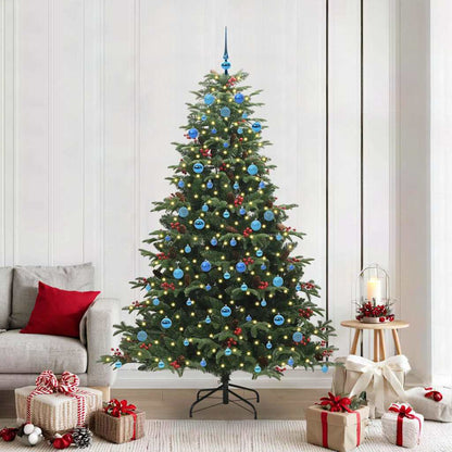 Artificial Christmas Tree with LED Strip Lights Green 210 cm
