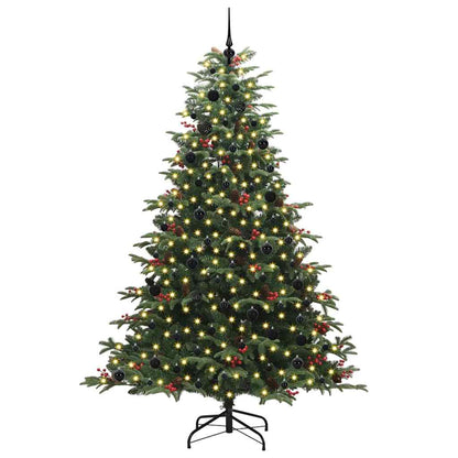 Artificial Christmas Tree with LED Strip Lights Green 240 cm