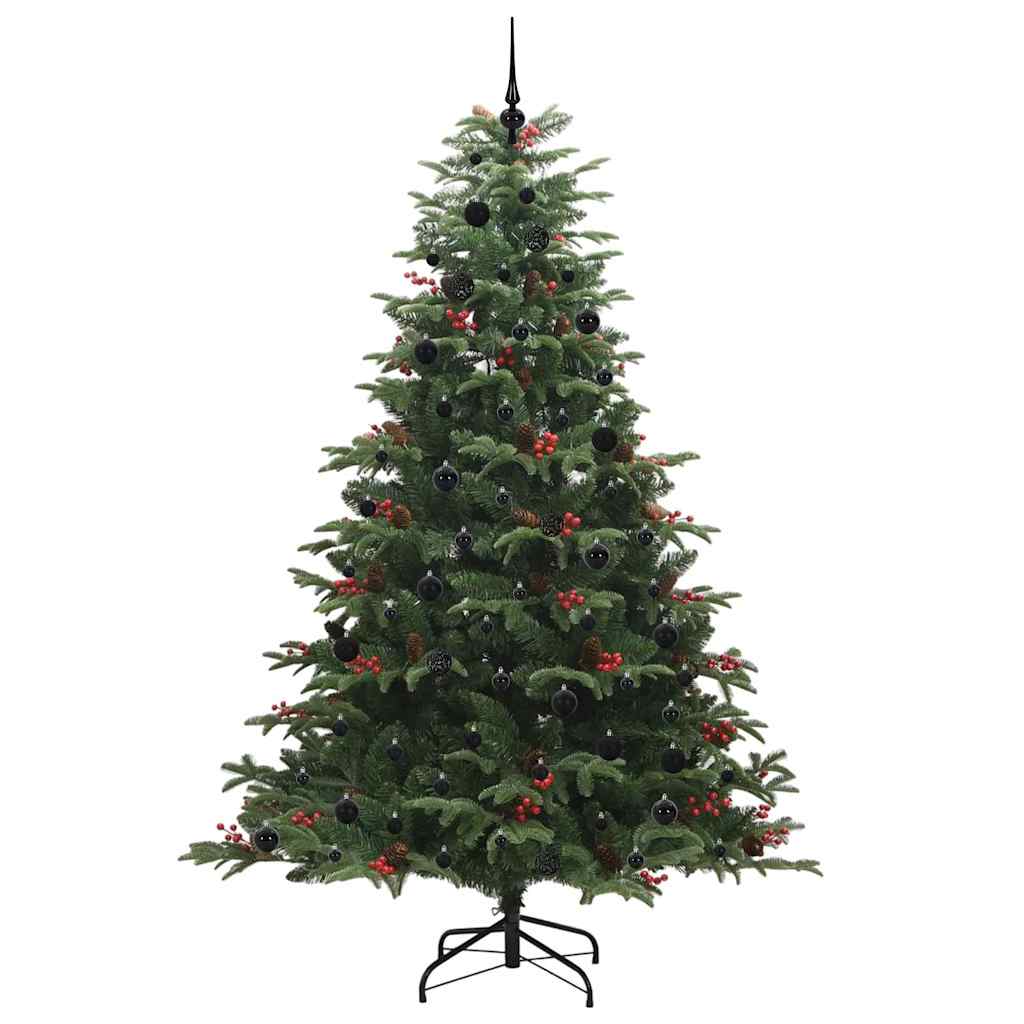 Artificial Christmas Tree with LED Strip Lights Green 240 cm