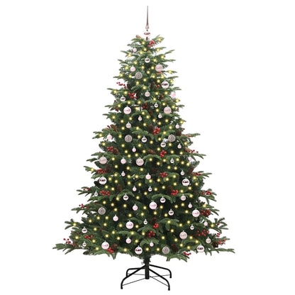 Artificial Christmas Tree with LED Strip Lights Green 240 cm