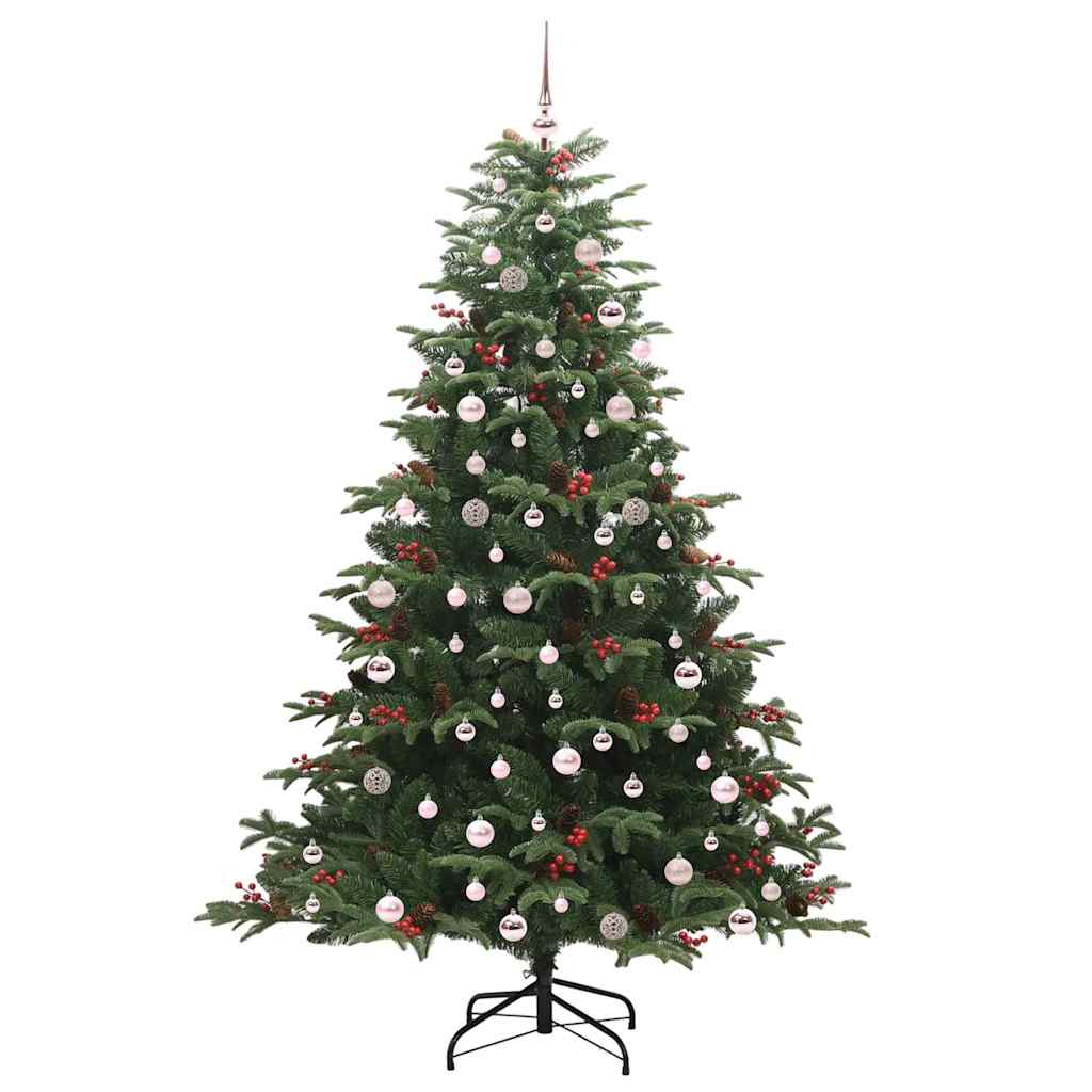 Artificial Christmas Tree with LED Strip Lights Green 240 cm