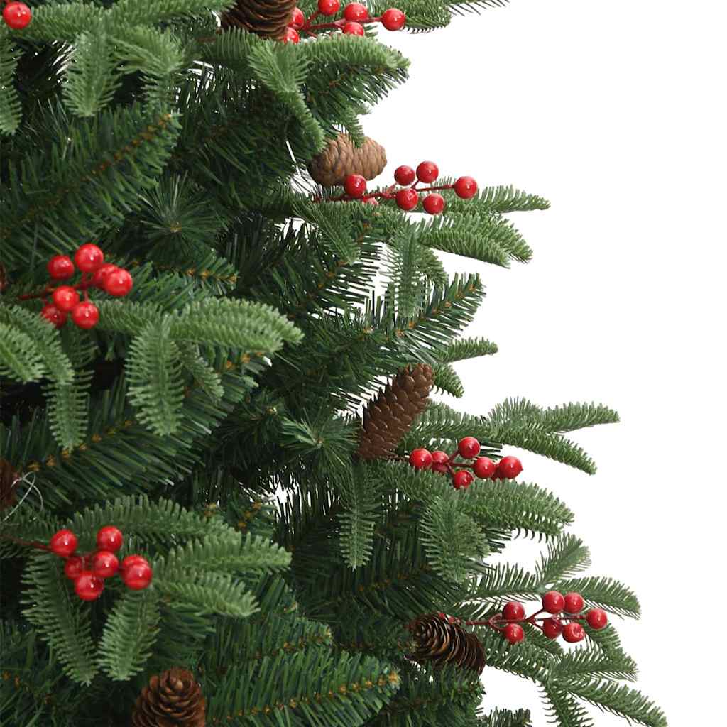 Artificial Christmas Tree with LED Strip Lights Green 240 cm