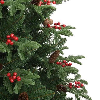 Artificial Christmas Tree with LED Strip Lights Green 240 cm