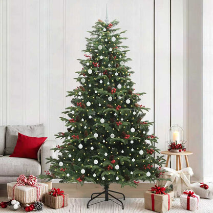 Artificial Christmas Tree with LED Strip Lights Green 240 cm